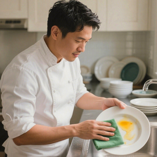 Sandy scouring pad: strong decontamination power