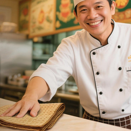 Lyocell Antibacterial Cleaning Cloth,dual-use for dry and wet